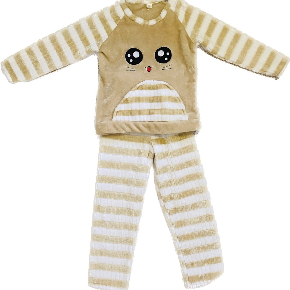 Fuzzy comfy winter pj set